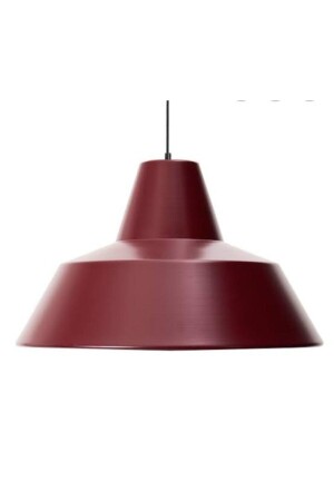 Retro Metal Sarkıt Avize Rustik Tekli Sarkıt Bordo Içi Beyaz Cafe Mutfak Aydınlatma 22 Cm RYS00025 - Rsylight