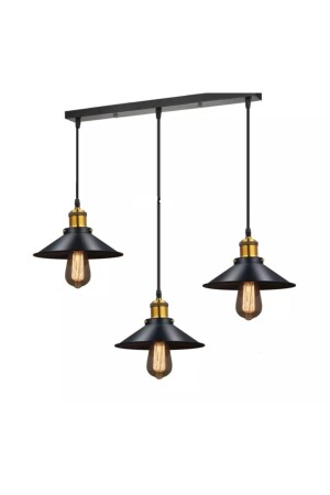 Retro Metal Table Top Row 3 Rustic Pendant Lamp Chandelier 60 cm RYS00065 - Rsylight