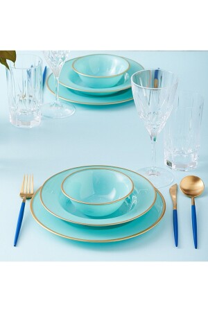 Retro New Mint 18 Piece Dinner Set for 6 People 153. 03. 06. 6989 - Karaca