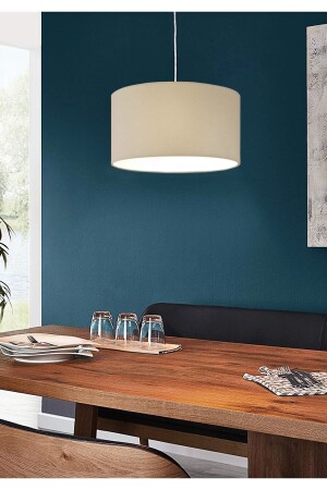 Retro Pendant Lamp Fabric Chandelier Cream Diameter 30 Cm 6141 - Modamonline