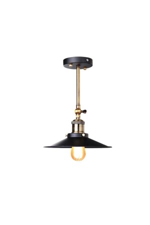 Retro Rustic Articulated Antique 1xe27 Movable Head Ceiling Chandelier with Lamp Holder Hat Diameter: 22cm RIO000318 - RİOLİGHT