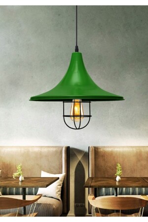 Retro Rustic Green Metal Single Pendant Lamp Above Cafe Kitchen Table Ayd-3097 AYD-3096 - HOMİNG