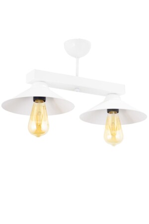 Retro Rustic Model Metal Single White Profonier Chandelier LMBDR3543WHT - Lambadar