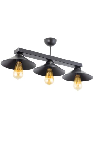 Retro Rustic Model Metal Triple Black Profonier Chandelier LMBDR3543BLK - Lambadar