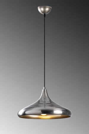 Retro Rustic Model Modern Metal Single Chrome Pendant Lamp Chandelier Cafe - Lambadar