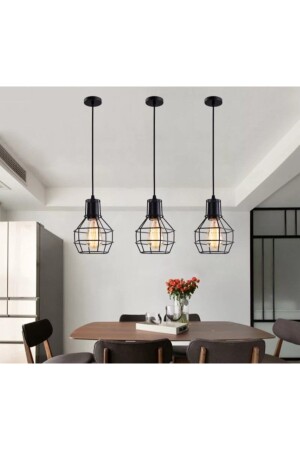 Retro Rustikaler Metallkäfig-Hängelampen-Kronleuchter Vintage-Kronleuchter Preis: Einzelpreis: MYL002403 - demet habek mylights