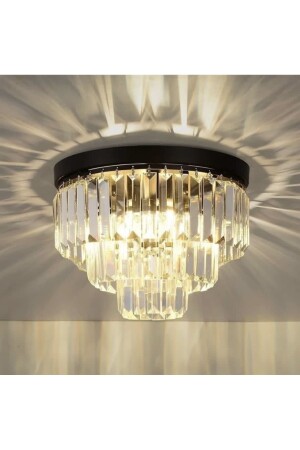 Retro schwarzer Kristallstein moderner Wohnzimmer-Schlafzimmer-Luxus-Plafonier-Kronleuchter - Retro Home Design