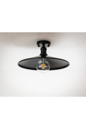 Retro Single Metal Plophonier Chandelier Hat Diameter: 38cm RIO0001073 - RİOLİGHT