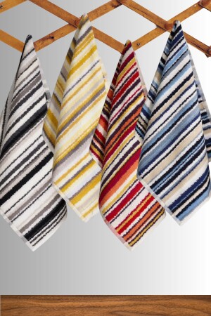 Retro Stripe 4-Piece Towel Set 100% Cotton 587232 - Mariva home
