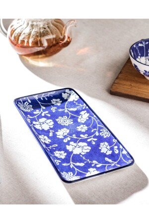 Rêve Bleu Rennes New Bone China Rectangular Plate 1KTABA1018-8682116791243 - Madame Coco