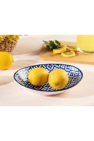 Rêve Bleu Tuyau Oval Plate - Blue - 19,5x16,5 Cm 1KTABA0852-8682116427135 - Madame Coco