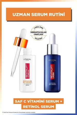 Revitalift Clinical %12 Saf C Vitamini Aydınlatıcı Serum & Revitalift Lazer Saf Retinol Gece Serumu PKTRVTCVTRTNLSRM - L'Oreal Paris