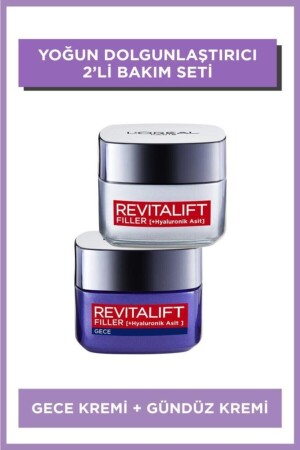 Revitalift Filler Intensive Plumping Anti-Aging Night Cream 50ml + Day Cream 50 Ml PKTFLLDOLYGCBKGKR - L'Oreal Paris