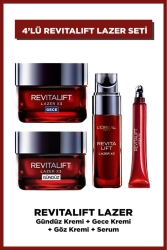 Revitalift Lazer X3 Yoğun Yaşlanma Kırışıklık Karşıtı 4'lü Cilt Bakım Seti 36005233034964 - L'Oreal Paris