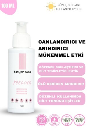 Revitalizing, Moisturizing and Exfoliating Facial Peeling with Apricot Seed Extract 100ml 8683302525147 - beymona