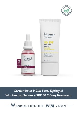 Revitalizing Skin Tone Equalizing Face Peeling Serum + SPF+50 Sunscreen TPS131 - The Purest Solutions