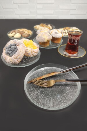 Rexy 6-Piece Glass Cake Plate 16 Cm - Akc523 C320. 045 - Digithome