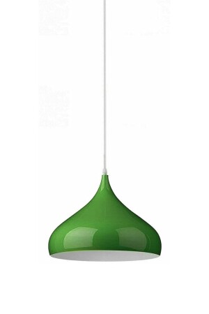 Reyes Modern Metal Green Interior with White Color Cafe - Kitchen Single Chandelier reyesTEKLİ - Fer Avize