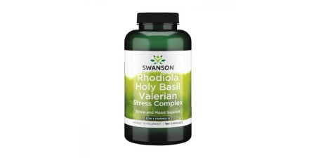 Rhodiola Holy Basil Valerian Stress Complex - 180 caps - Swanson