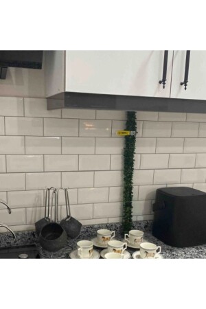 Ribbon Artificial Flower Natural Gas Pipe Ornament 7 Meters Wire Crown Ivy Tiny Leaf (1 Cm) - Hanedanev