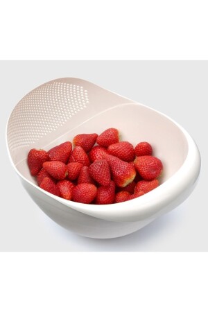 Rice Strainer & Multi-Purpose Strainer 3 Lt. White - Üçsan Plastik