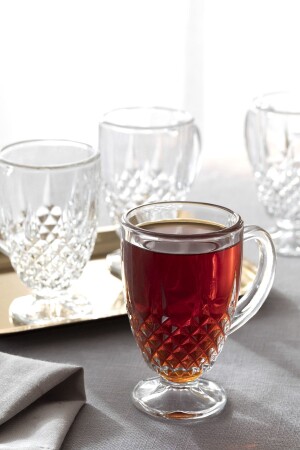 Rich Glass 4-teiliges Teeglas mit Henkel 150 ml transparent 10030302 - English Home