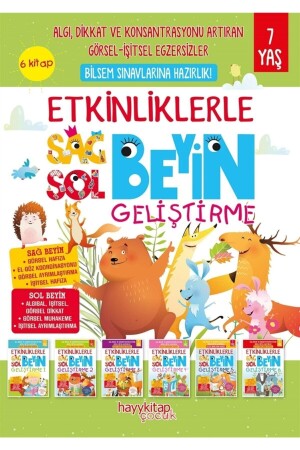 Right Brain and Left Brain Development with Activities (Age 7) Set of 6 - Canan Öztürk 9786257479592 - Hayykitap