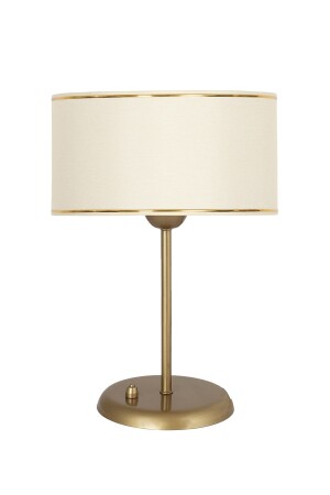 Rione Static Antique Matte Gold Metal Lampshade with On/Off Switch - Gold Cream RIONEABJ02 - Foggia