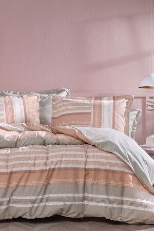 Rissa Double 100% Cotton Ranforce Duvet Cover Set - Blush YTSGRPIST-11512057 - Yataş