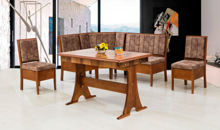 Riva Kitchen Corner Set - Brown - Cadde Yıldız