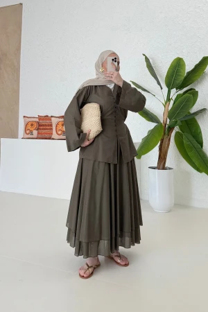 Riva Pinterest Rockanzug Khaki - Nuuwears