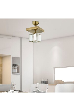 Rivia Antique Plafonier Crystal and Stone Modern Design Crystal Living Room Chandelier 3416-01-FR - Apliqa