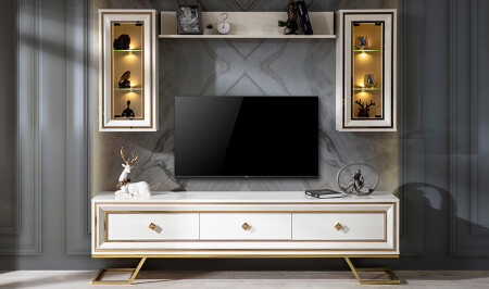 Rixos Luxury Ecru TV Unit - Cadde Yıldız