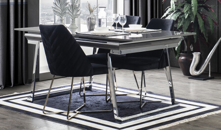 Rixos Luxury Gray Table Set - Cadde Yıldız