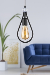 Riyadh Single Chandelier Black BEG1209BEG01 - Begüsa