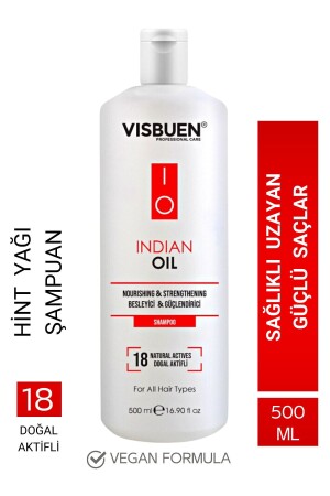 Rizinusöl-Shampoo mit 18 natürlichen Wirkstoffen für schnelles Haarwachstum und nährende, stärkende Wirkung - Visbuen