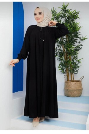 Robe Modell Abaya - Schwarz - Zeynep Tesettür