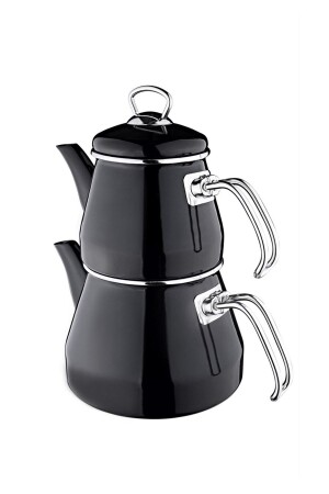 Robin 4567 Teapot Set Black - Taşev