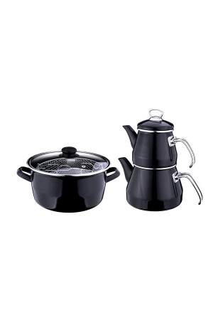 Robin-Teekanne und 22-cm-Brattopf-Set T5058 - Bambum