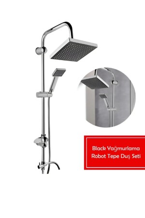 Robot Head Shower System Multifunctional Sprinkler Shower Set Black HF-8801 - Hitfoni