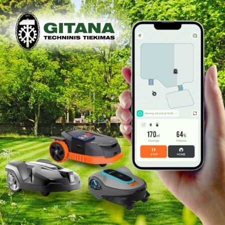 Robotic lawn mower installation work V4 - Gamintojas: