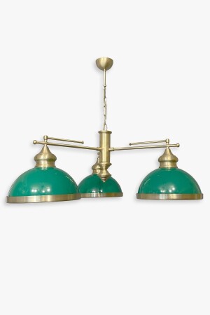 Roccia Series 3 Arm Pendant Lamp and Chandelier with Antiqued Detail - Green KNN010301 - Fivorno Aydınlatma
