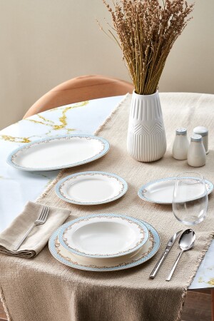 Rocco 56 Piece New Bone Dinner Set for 12 People 153. 03. 08. 2535 - Karaca