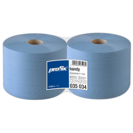 Rollenpapier TEMCA profix handlich 38x22cm, 2x1000 Stück, 2 Lagen. - TEMCA