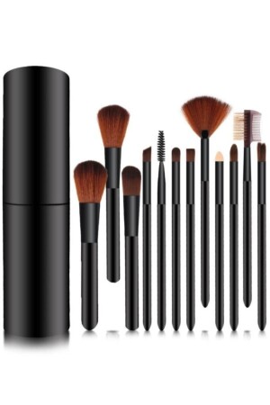 Roller Makeup Brush Set Black Color - Mujgan