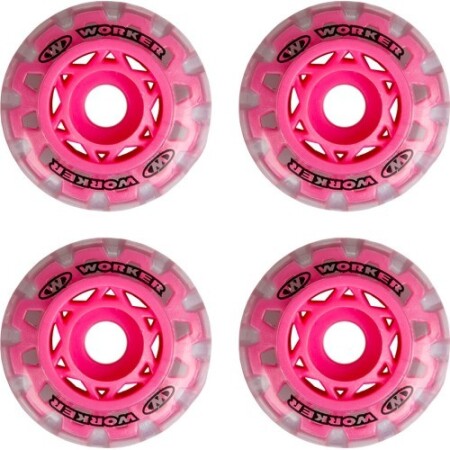Roller skate wheels Worker TriGo Skate, 64 mm - Pink - Worker