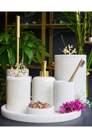 Rollin Marble Bathroom Set of 7 RollinByz7 - mar&more