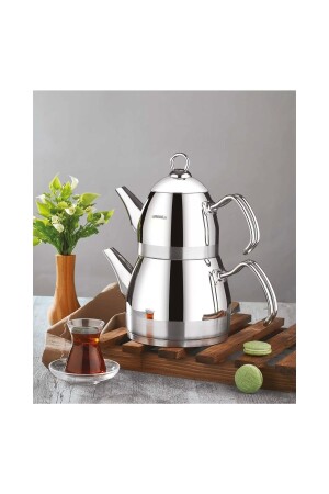 Roma Mega Size Teapot Set Platinum ROMAMEGA - Kahramanlar