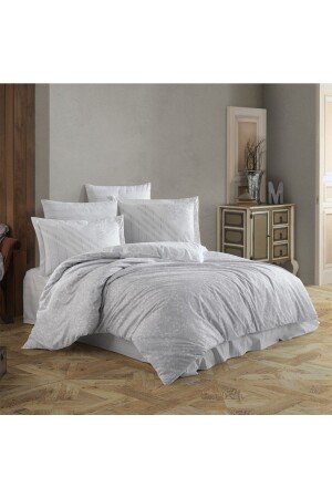 Romance Grey – Popeline-Einzelbettbezug-Set UN010005520000000000N0317 - Hobby