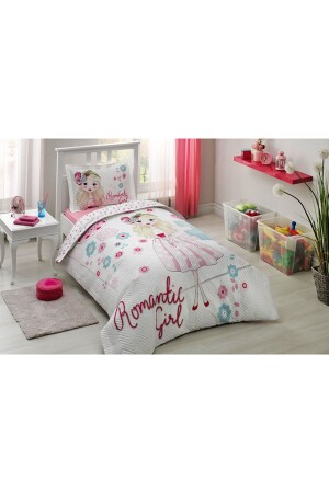 Romantic Girl Single Quilted Duvet Cover Set 9926-Kpt - Özdilek